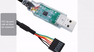 USB to TTL Serial 3.3V Adapter Cable, TTL 3V3 Uart Serial Cable 6 Pin 0.1 inch Female Socket, 6 Feet