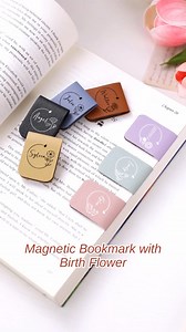 6.8M views · 4.4K reactions | Leather Birthflower Bookmark, with Custom Name, Gift For Book Lover, Graduation Gift, Bookmark Gift For Her | Callie Gifts | Facebook