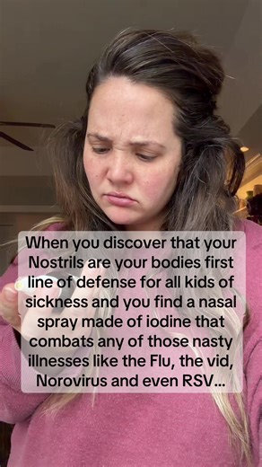 Someone absolutely cooked with this iodine nasal spray! #immunesupport #nasalspray #flu #holisticwellness #sinusrelief