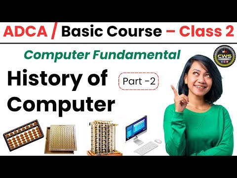 ADCA Course Class-3 👉 History of Computer 👉 @computerwithsachin
