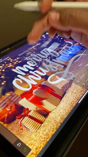 1.7K views · 33 reactions | Merry Christmas  ✨ #caligrafia #ipad #procreate #feliznavidad #applepencil | Robe Flores | Facebook