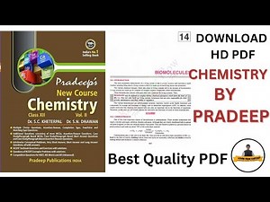 Chemistry By Pradeep Class 12th With PDF Download Chapter 14 Biomolecules