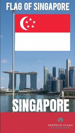 🇸🇬 Singapore Flag Explained Meaning, Colours & Hidden Symbolism #SingaporeFlag #countryflag