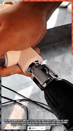 PVC Pipe Threading Tool: Creating Pipe Thread Neat Strong Precise #tool #tools #innovation