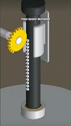 How Power Hammer Mechanism Works, Insane Power Trick #short