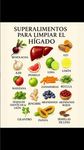 17 superalimentos que limpian y regeneran tu hígado