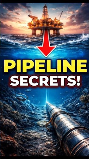 How Do Offshore Platforms Get Oil? 🤯 Hidden Underwater Pipelines! #shorts #facts