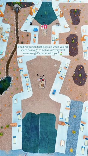 ARKANSAS’ FIRST EVER CORNHOLE GOLF COURSE IS RIGHT HERE IN CONWAY, ARKANSAS! Bring your friends and come see what all the hype is about! Head to the link in our bio for all the info! #arkansas #cornholegolf #conwayarkansas #thenaturalstate | Beaverfork Lake RV Resort and Cornhole Golf