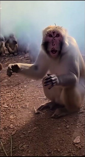 Baby Monkey Hands Mom a Firework… And What Happens Next Is Hilarious! 💥🐒😂 | Realistic Short