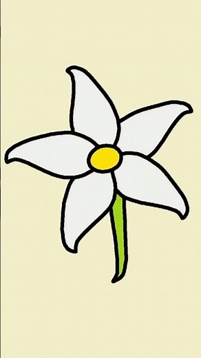 Draw Jasmine Flower #flowerdrawing #flowerpainting #jasmine #artasmr