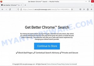 SecuryBrowseApp.com Get Better Chrome Search Pop-up (Virus removal guide)