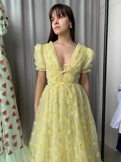 Lemon Midi Dress