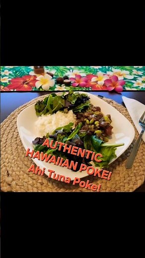 Authentic Hawaiian Poke, Ahi Tuna Poke Bowl, Easy & Delicious!