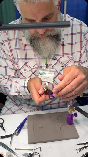 Always something to see at the @wasatchexpo @iamunclecheech at the @flyfishfood booth showing to shape a Goddard Caddis with a touch of flame. Checkout the @flyfishfood YouTube channel to watch the complete video. #flytying #wasatchflyfishingexpo #flyfishfood #goddardcaddis #caddis #dryfly #lightemup | Phil Rowley Fly Fishing