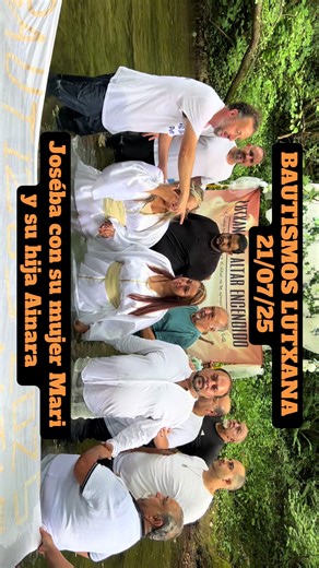 Bautismos Lutxana 2025. Joseba y su mujer María y su hija Ainara. #pastor #alabanza #humildad #ramonet #f #cristo #paratiiiiiiiiiiiiiiiiiiiiiiiiiiiiiii #bautizos #fe #reels @Andoni_miralles @❤️JuncalFarru❤️ @Felix Jimenez Fernandez @JOSUE Y NOEMI ADORADORES🙌 @David Dual Frias @ELIZADEJOSEMANA