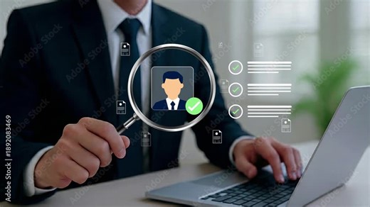 Professional recruitment process showcasing HR management strategies, talent screening, and hiring solutions to select qualified candidates for career growth and organizational success- 4k video clip