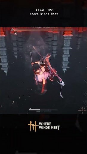 Where Winds Meet Final Boss Fight Qianye #wherewindsmeet #gaming #shorts