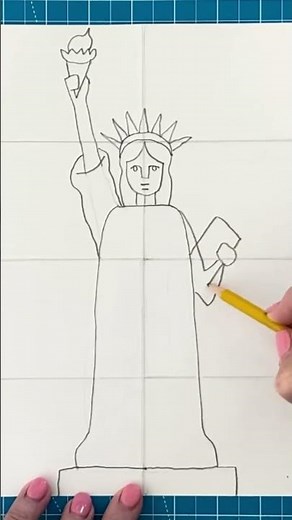How to draw the Statue of Liberty #artprojectsforkids