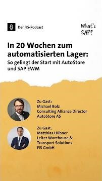 So gelingt der Start mit AutoStore und SAP EWM 👉 Zur Folge: https://eu1.hubs.ly/H0q1Vpr0