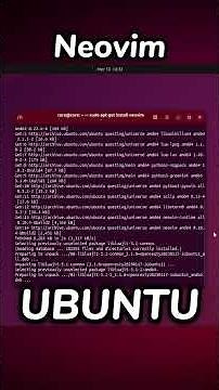 Install Neovim on Ubuntu Fast (Best Vim Alternative Setup) #shorts #neovim