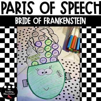 Halloween Parts of Speech Craft Bride of Frankenstein
