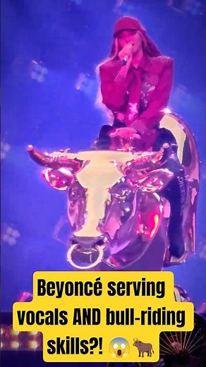 Beyoncé serving vocals AND bull-riding skills?! 😱🐂 Cowboy Carter tour, London