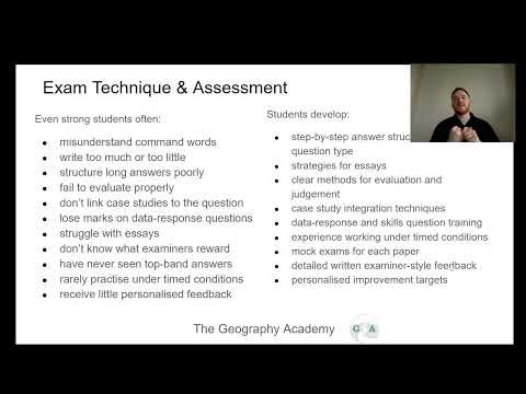 The best way to prepare! - Cambridge Geography Exam Prep Program - International IGCSE and A Level