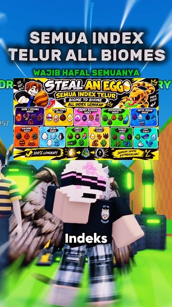 FULL INDEX EGG ALL BIOME IN STEAL AN EGG! NEW UPDATED! 🥚💛 #roblox #robloxindonesia #stealanegg