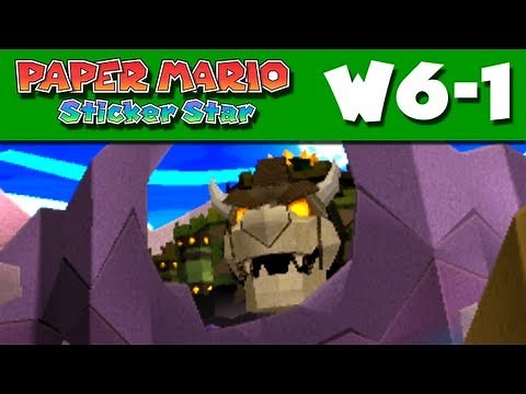 Paper Mario Sticker Star - World 6-1 - Gate Cliff W6-1 (Nintendo 3DS Gameplay Walkthrough)