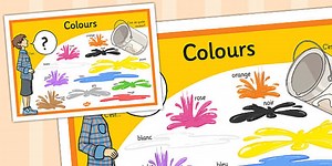 French Colours Display Poster