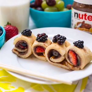 91K views · 1.6K reactions | Roll up to breakfast in style with pancake and Nutella® sushi. | Nutella | Facebook