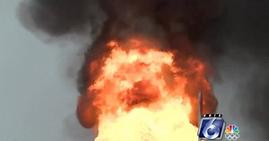 Ruptured pipeline rattles surrounding neighborhood