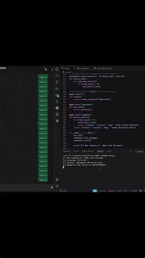 update project python, memnatau konflik dunia || auto kirim ke wa setiap ada berita update #coding
