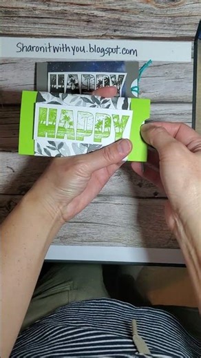 Double Slider card using Stampin' Up! Happy Place stamp set IN ACTION