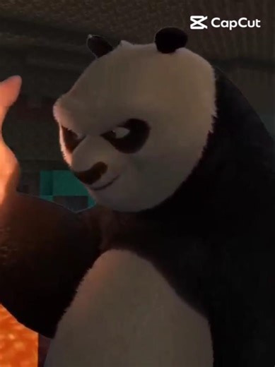 “The panda passed through Minecraft. #minecraft #shorts #panda