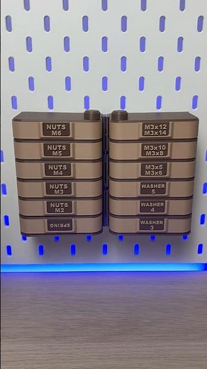 3D Printed Skadis Modular Storage Organizer #organizer #3dprinting #ikea