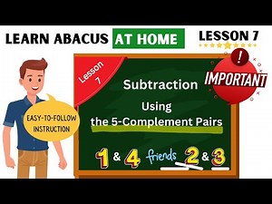 Learn Abacus At Home #10 : Subtraction Using the 5-Complement