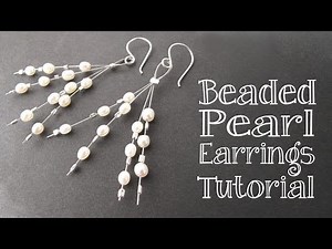 DIY Beaded Pearl Earrings Tutorial