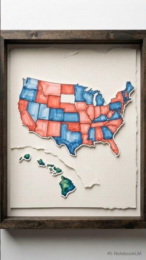 🇺🇸 The United States Map in Colors! 🗺️ #facts #geopolitics #education