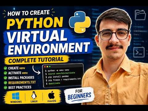 Create a Python Virtual Environment (venv) | Complete Beginner Tutorial | Windows, Linux & macOS