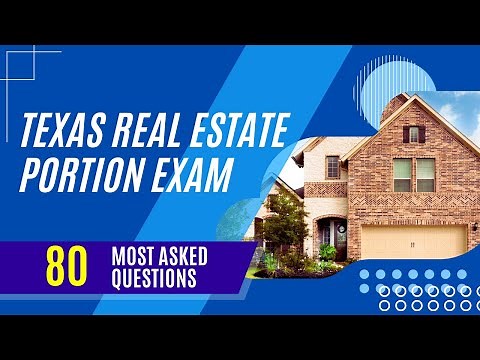 Texas Real Estate Portion Exam Prep (80 Most Asked Questions)