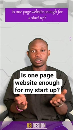 Is One Page Website Enough for a Startup? | One Page Website vs Multi Page Website #onepage #website