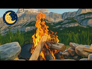 CRACKLING Campfire 🔥 Cozy Sounds for Sleep & Relaxation