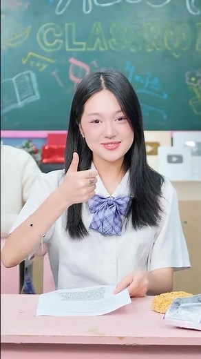 Instant Noodle Cheat! A Victory Sweet! 🍜🏆 #CindyAnnie #schoolcrush #schooldrama #linhchihihi