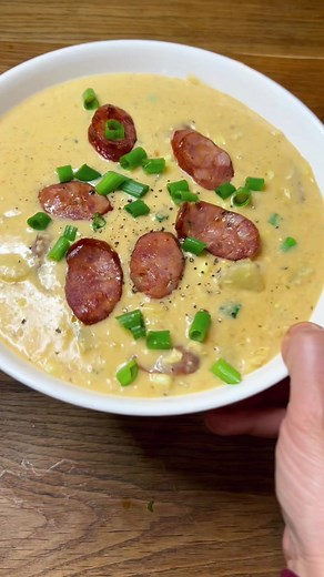 Delicious Cajun Andouille Corn Chowder Recipe