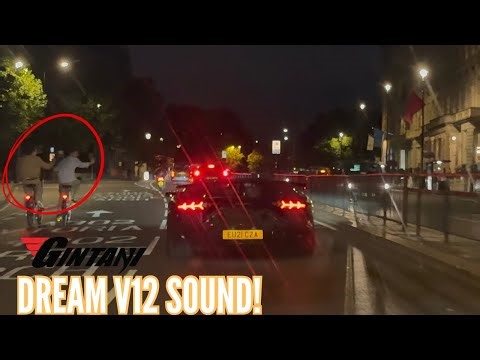 DREAM *GINTANI EXHAUST* Lamborghini Aventador SVj DESTROYS London! INSANE Tunnel F1 Sound & REVS!