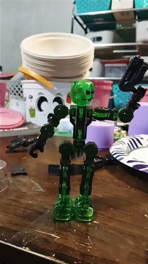 stick bot vs dino🤖🦖