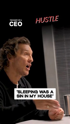 Matthew McConaughey reveals sleeping was considered a sin in his house... #podcast #sleep #success #matthewmcconaughey #MatthewMcConaughey | Steve Bartlett
