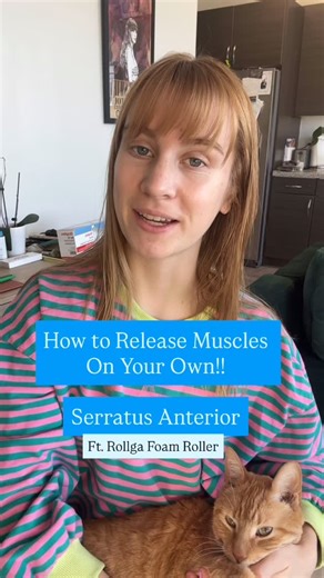 Grace Leger on Instagram: "Are you working to loosen your shoulders? Are you sore in your side body/Lat area? Working on your posture? Releasing the serratus anterior muscle is very important and should help loosen those areas up. You don’t realize how tight these muscles are until you release them! Here’s an amazing way to release the serratus anterior muscle with the Rollga Foam Roller. It works perfect for this release and is worth the investment! We post regularly with the Rollga, so putting