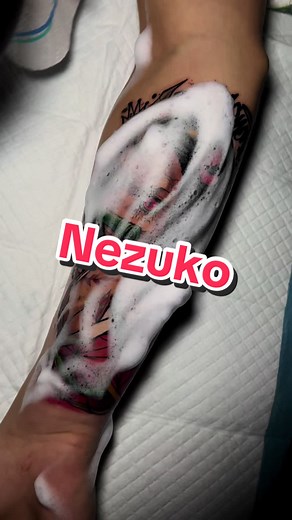 Nezuko Tattoo in Kyiv | Anime Demon Slayer Ink
